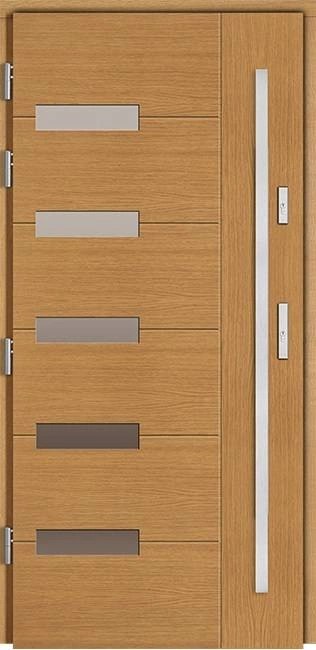 VARESE - Drzwi nowoczesne zewnętrzne drewniane