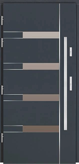 ISEO - Drzwi nowoczesne zewnętrzne drewniane